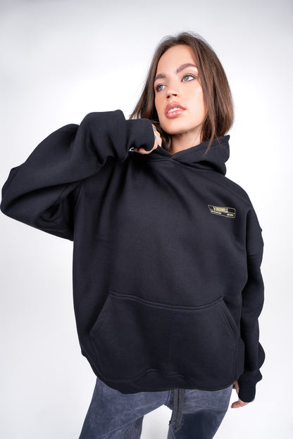 Unisex Ripped Hoodie - Black