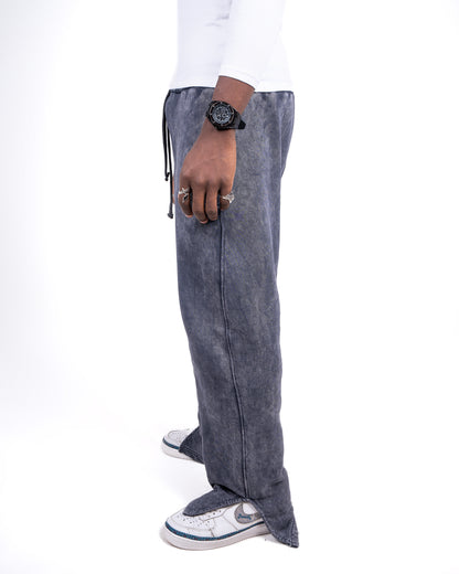 Unisex Pants Washed Grey