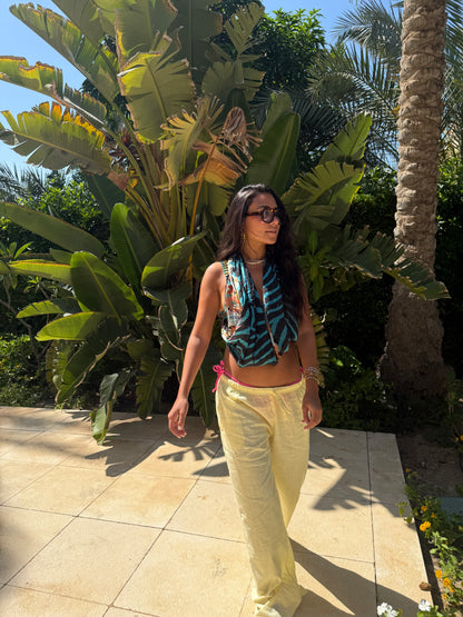 Butter Yellow Linen Pants