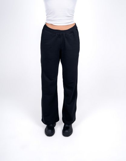 Relaxed Fit Pants Washed Black