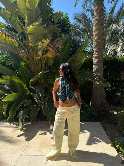 Butter Yellow Linen Pants