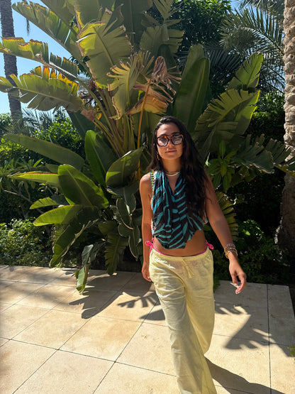 Butter Yellow Linen Pants