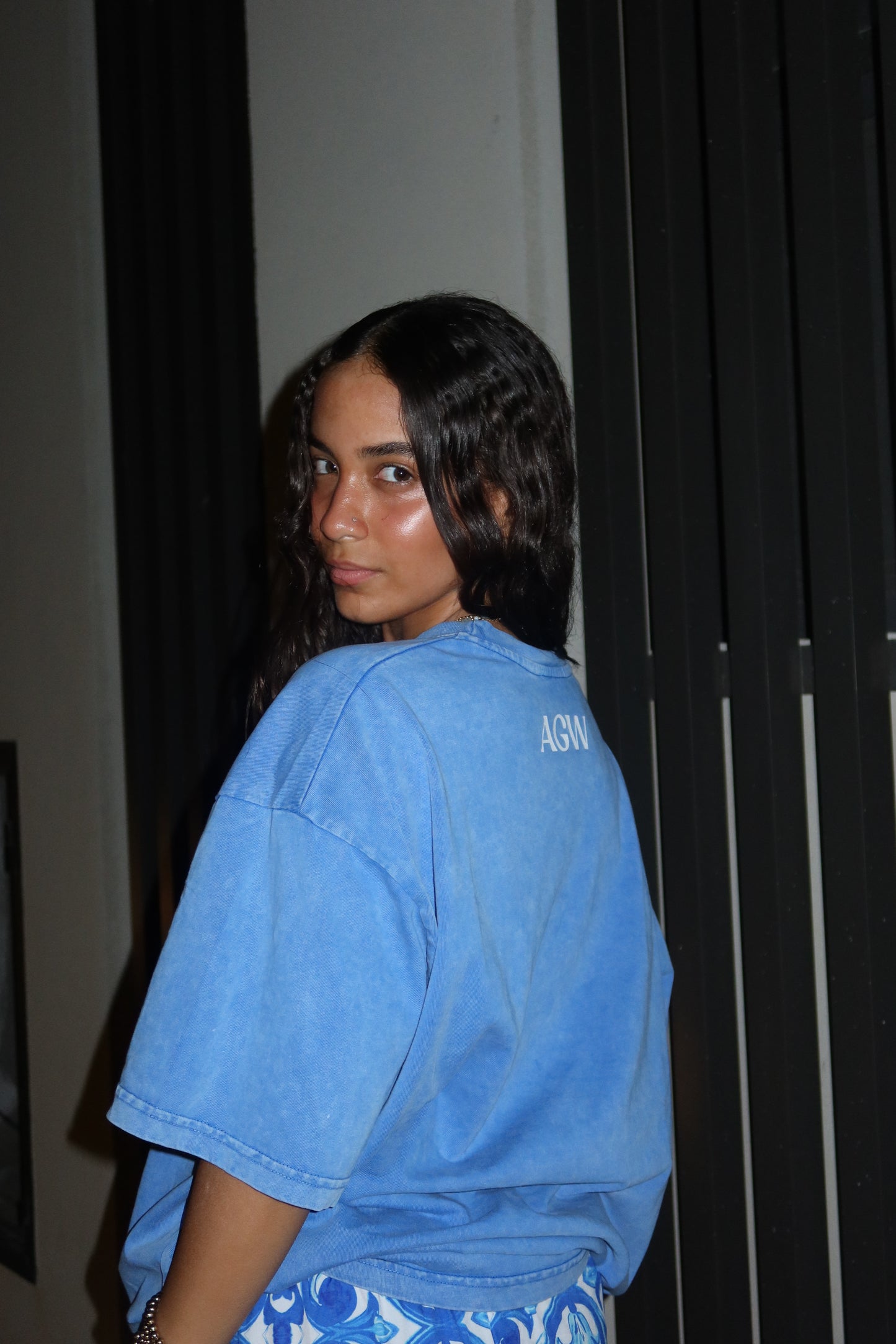 Unisex Washed Blue T-shirt