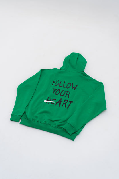 Follow Your Heart Hoodie - Green