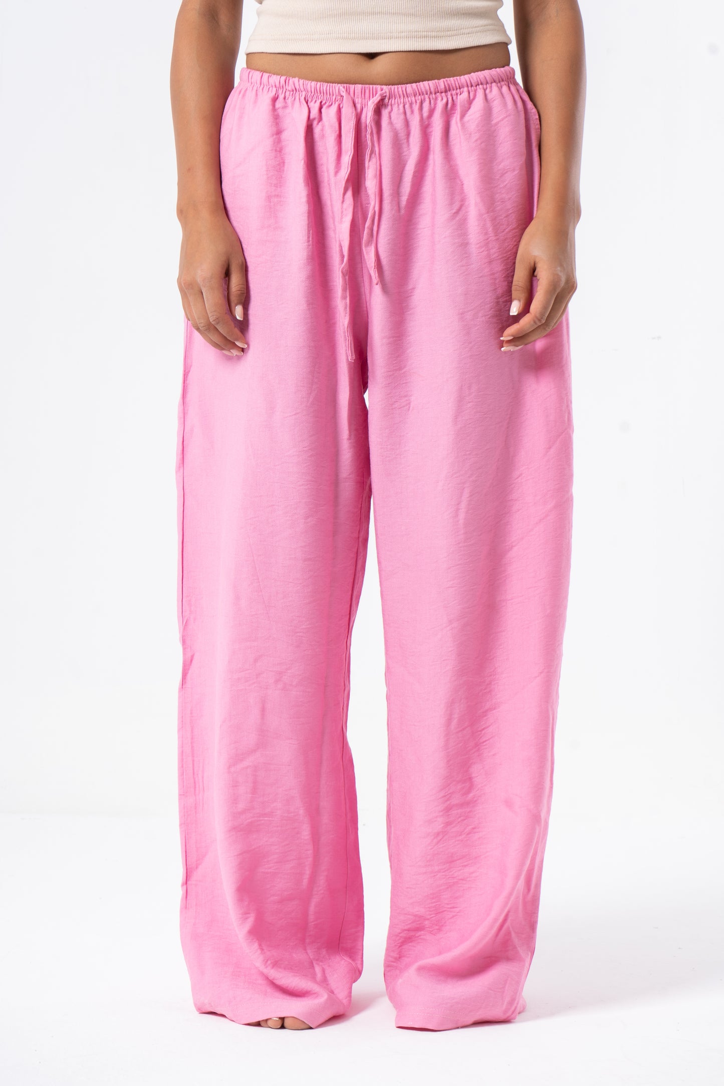 Linen Pants Pink