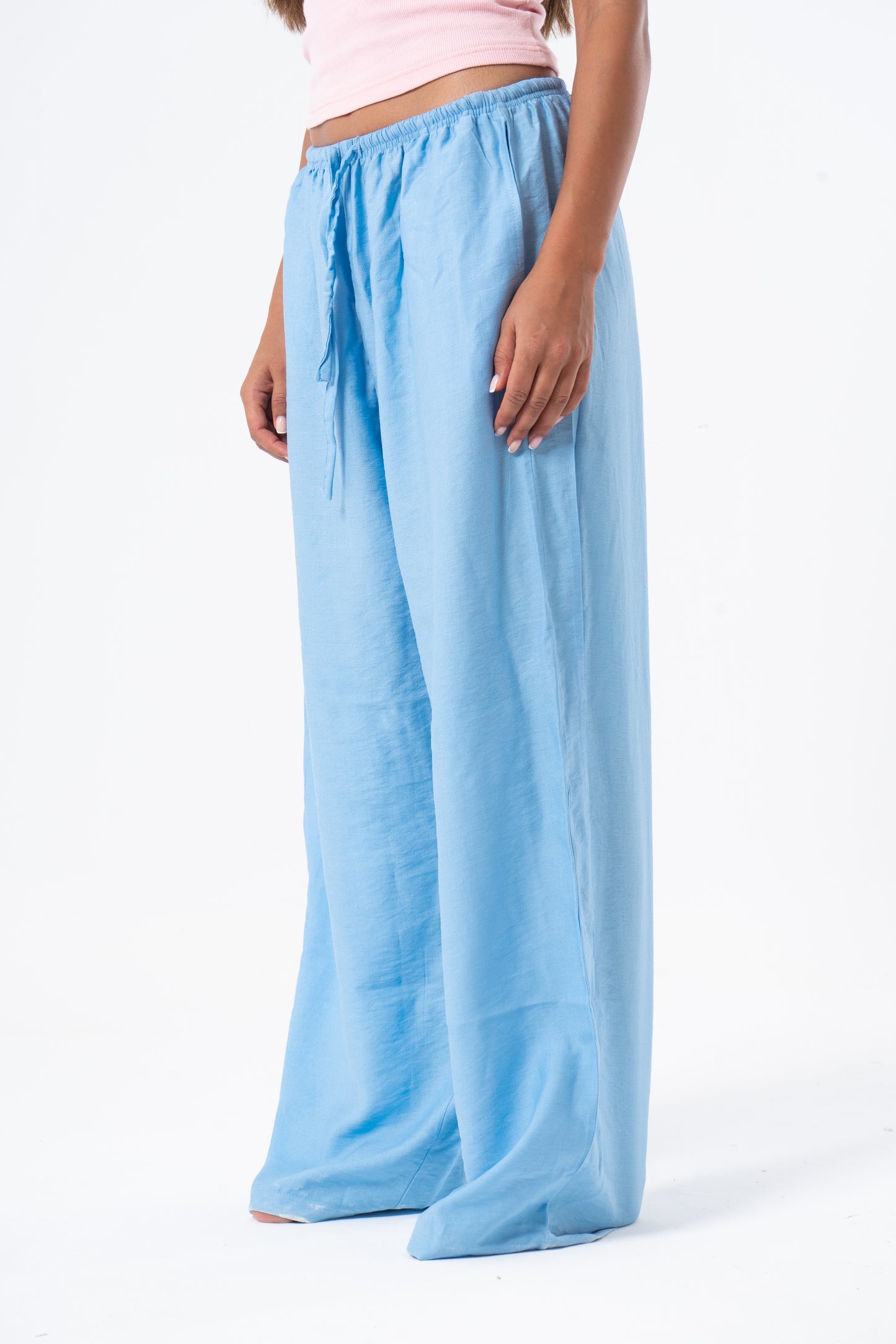 Linen Pants Blue