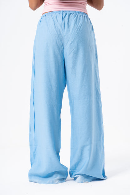 Linen Pants Blue