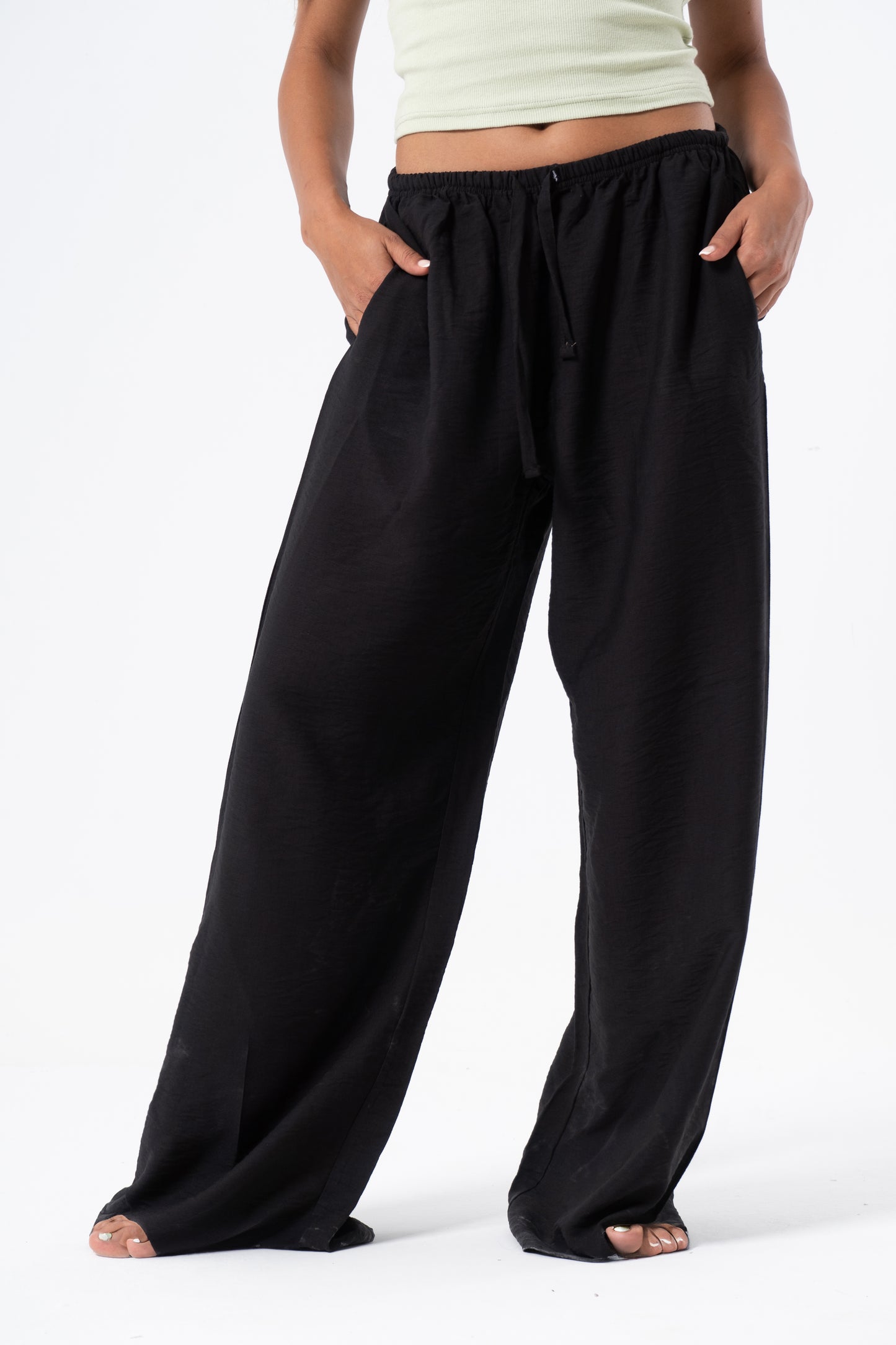 Linen Pants Black