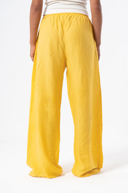 Linen Pants Yellow