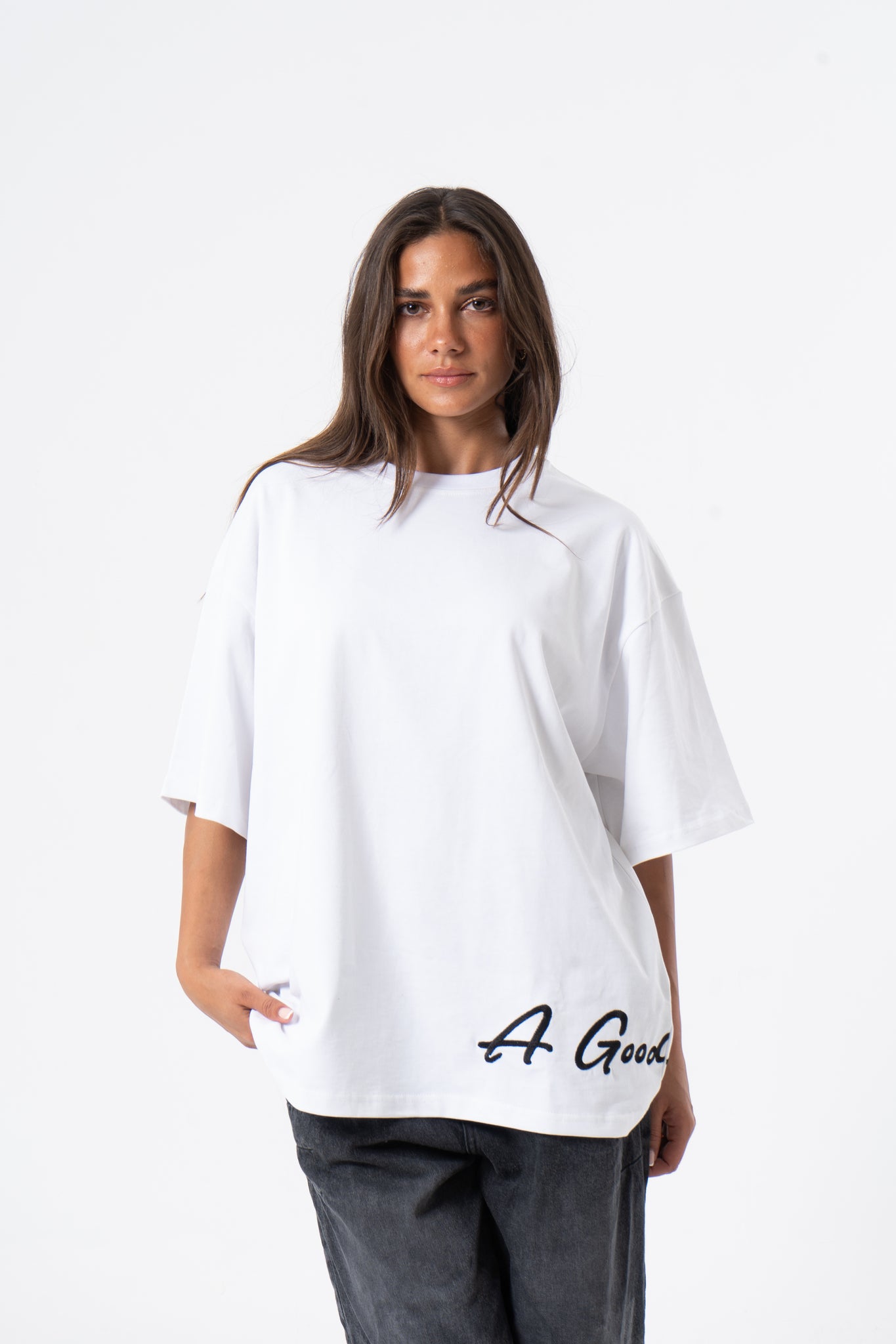 Unisex T-Shirt Stitching White