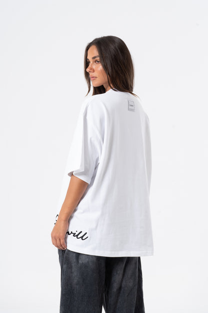 Unisex T-Shirt Stitching White