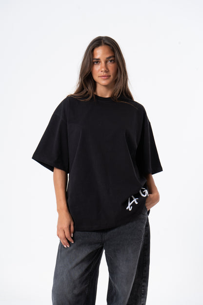 Unisex T-Shirt Stitching Black