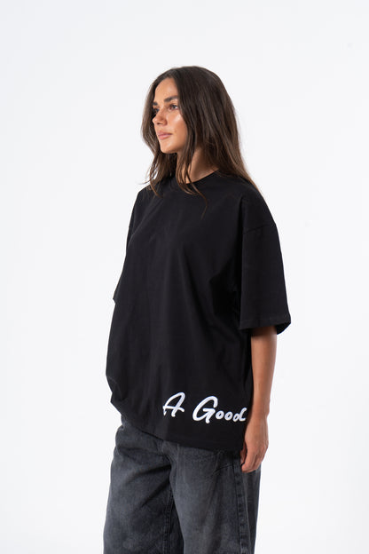 Unisex T-Shirt Stitching Black