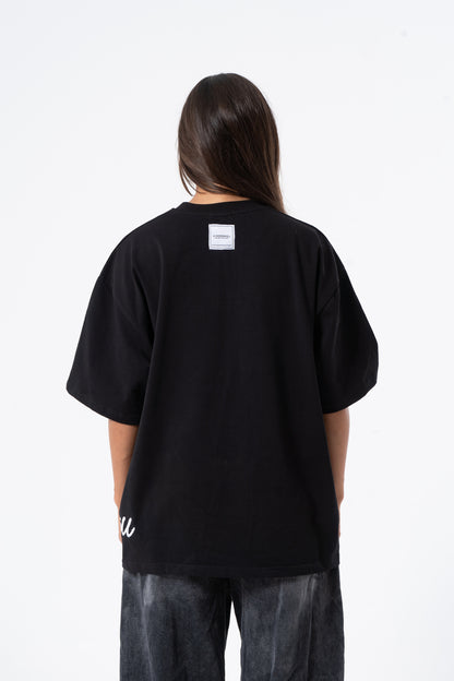 Unisex T-Shirt Stitching Black