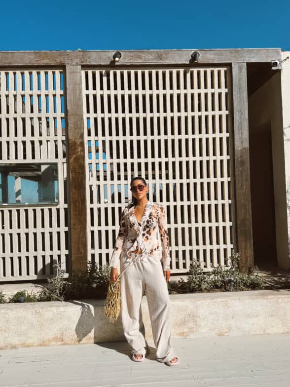 Off white Linen Pants