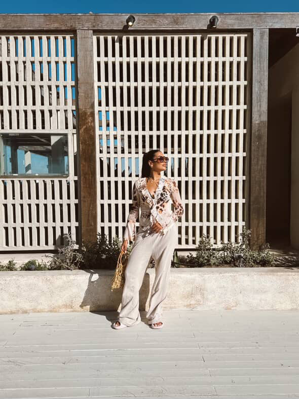 Off white Linen Pants